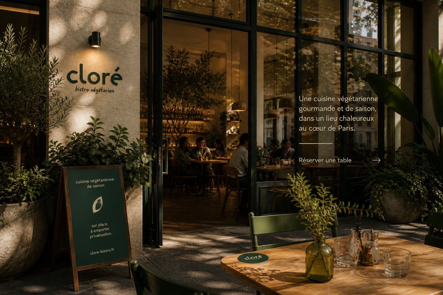 Visuel principal Cloré Bistro Végétarien