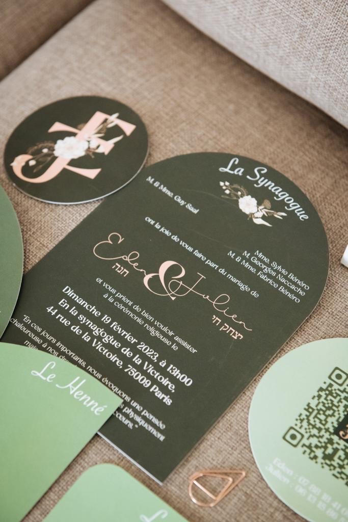 Suite d'invitation événementielle Julien et Eden