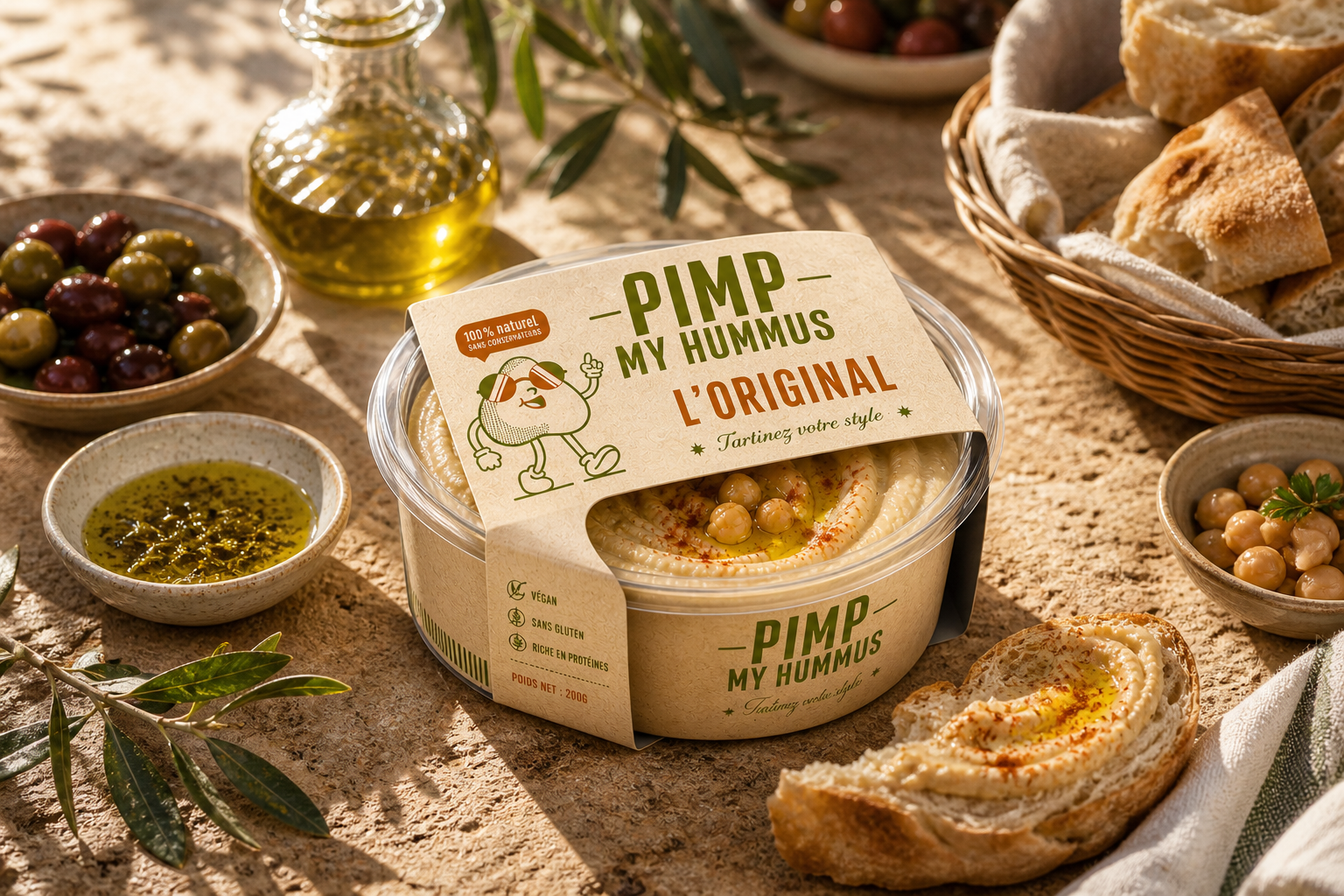 Détail direction artistique Pimp My Hummus